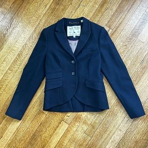 Jack Wills Navy Blue Wool Blazer W Sz 8